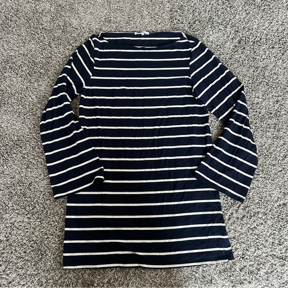 Reformation Striped Navy and White Dress - Picture 3 of 9